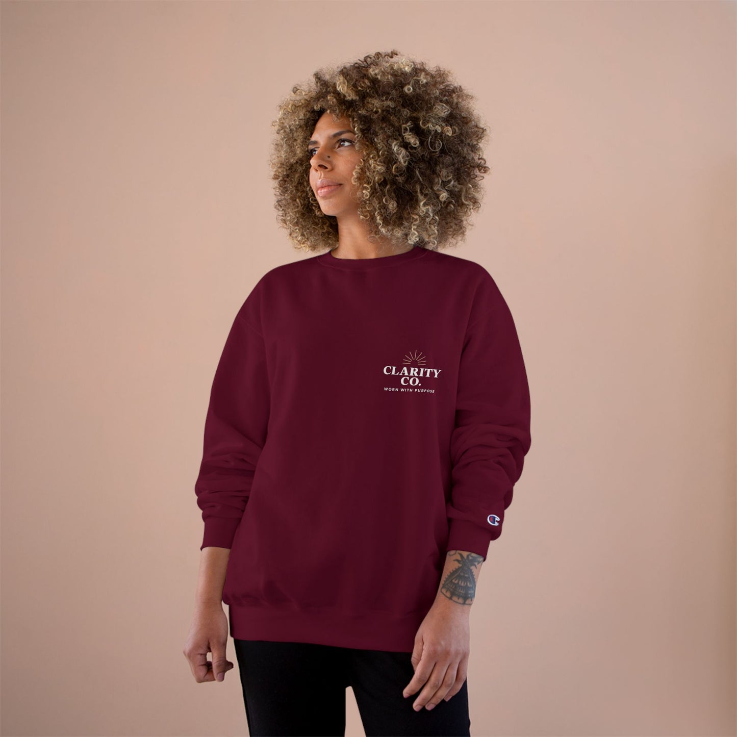 CLARITY CO Champion Crewneck-Performance Edition