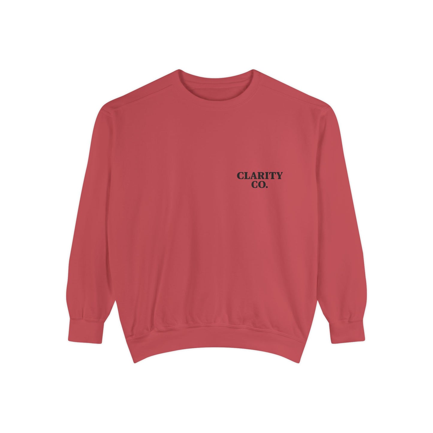 CLARITY CO Garment-Dyed Crewneck- Vintage Edition