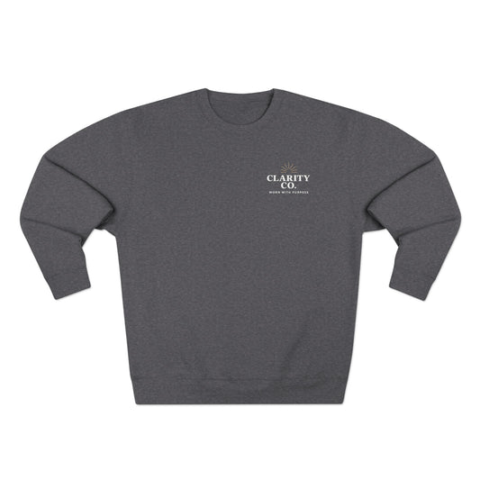 CLARITY CO Purposeful Crewneck-Premium Blend Edition