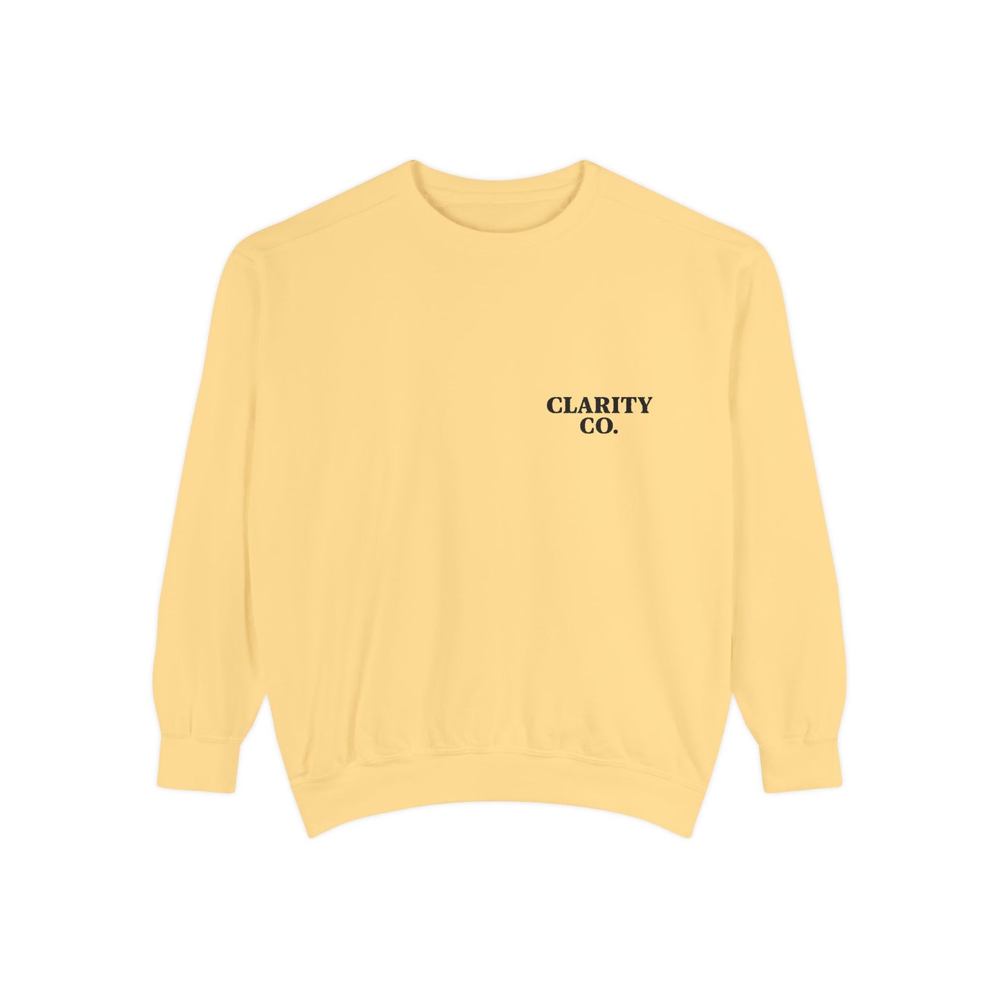 CLARITY CO Garment-Dyed Crewneck- Vintage Edition