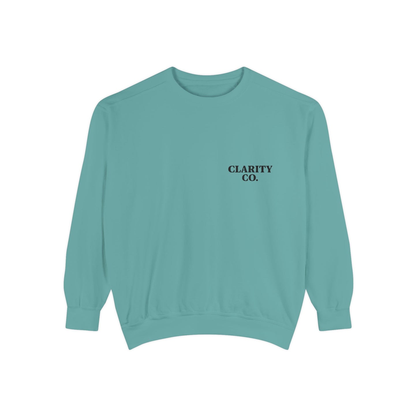 CLARITY CO Garment-Dyed Crewneck- Vintage Edition