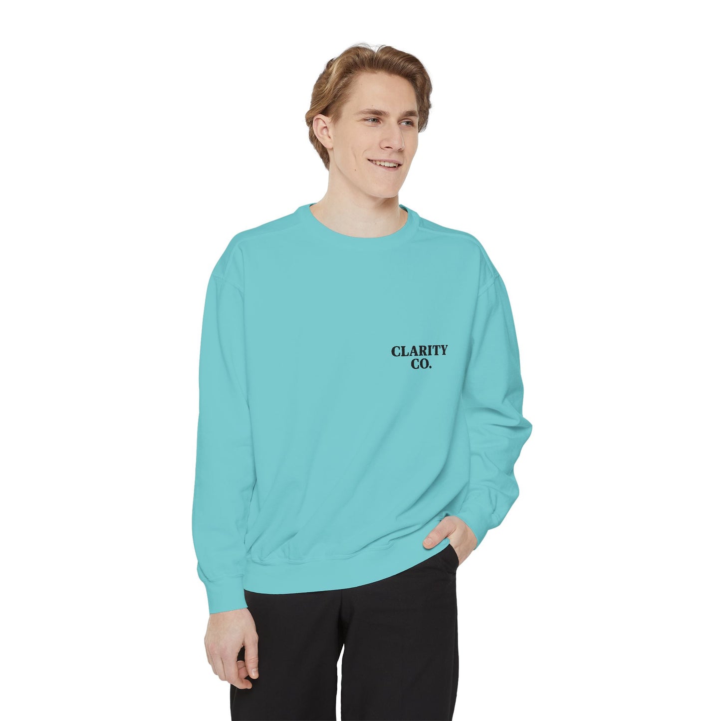 CLARITY CO Garment-Dyed Crewneck- Vintage Edition