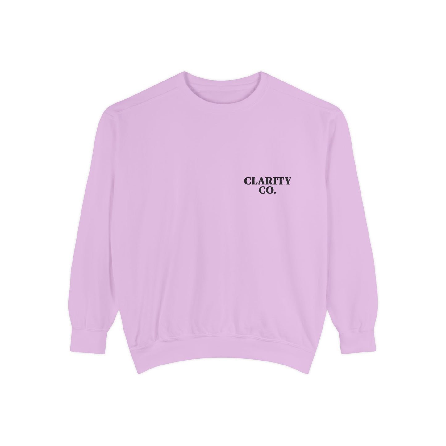 CLARITY CO Garment-Dyed Crewneck- Vintage Edition
