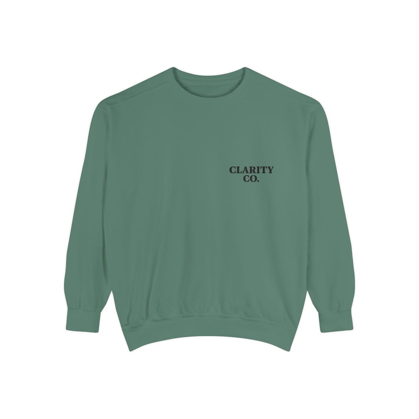 CLARITY CO Garment-Dyed Crewneck- Vintage Edition