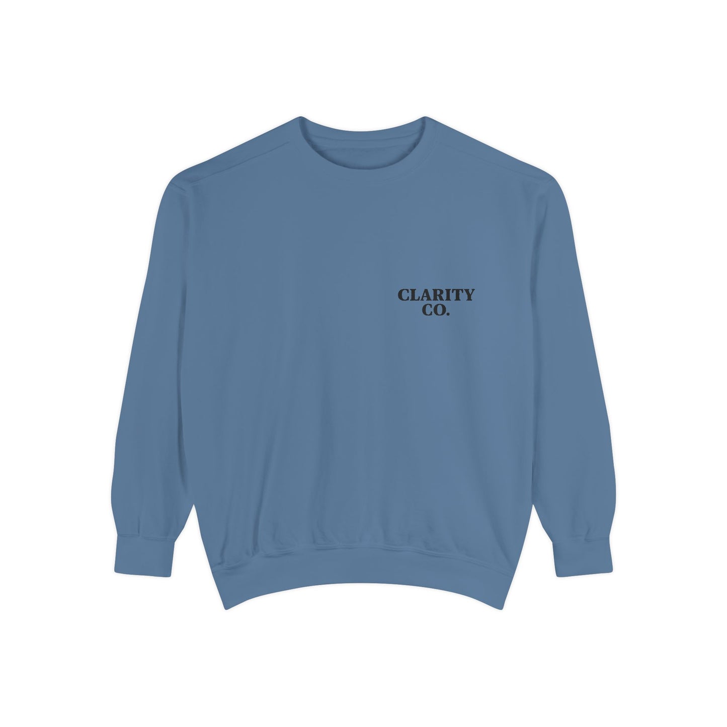 CLARITY CO Garment-Dyed Crewneck- Vintage Edition