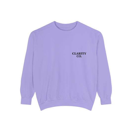 CLARITY CO Garment-Dyed Crewneck- Vintage Edition