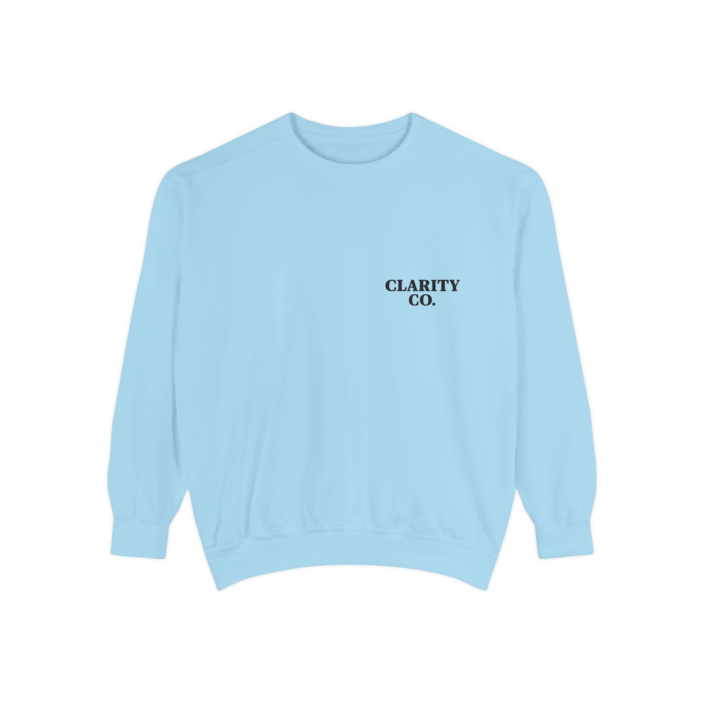 CLARITY CO Garment-Dyed Crewneck- Vintage Edition